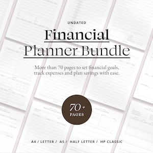 Planificador de presupuesto, carpeta imprimible de finanzas personales, planificador de presupuesto mensual y semanal, control de gastos, deudas, ahorros y facturas.