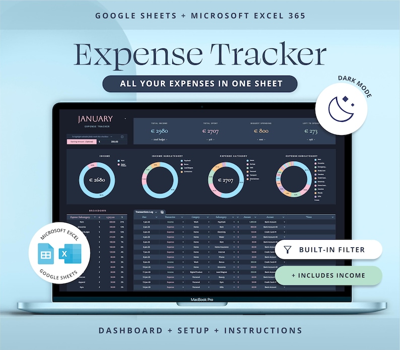 Expense Tracker Google Sheets