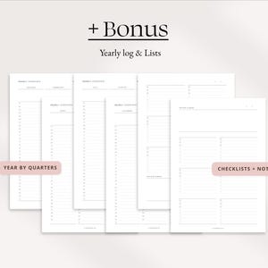 UNDATED Printable Agenda Planner Templates.