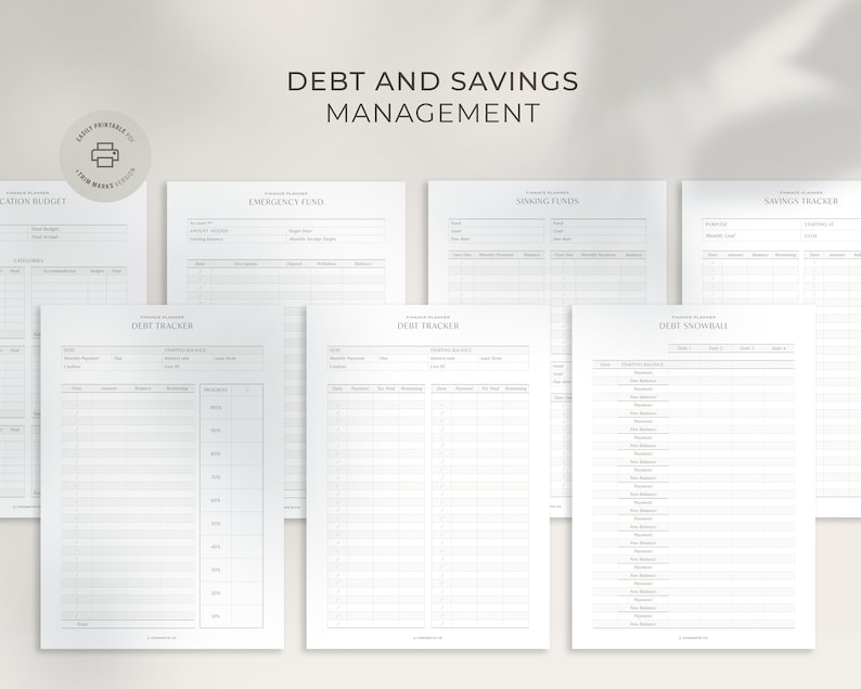 Savings Tracker Printable