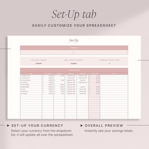 Google Sheets Saving Goals Planner Template