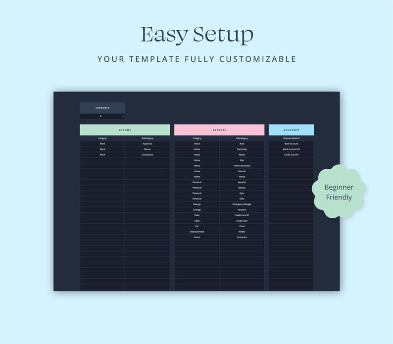 Financial Planner template