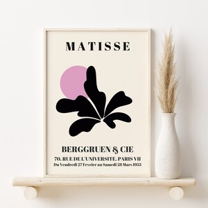 Matisse Printable Art, Gallery Wall Art, Berggruen & Cie Poster, Henri Matisse Poster, Pink Print, Art Prints, Matisse Wall Art Decor