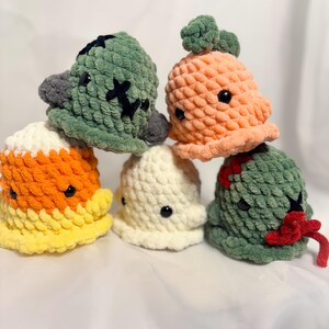 Mini spookachtige gehaakte knuffels