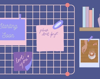 ANIMATED lofi starting soon screen for live streams on twitch and youtube