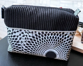 Wax toiletry bag