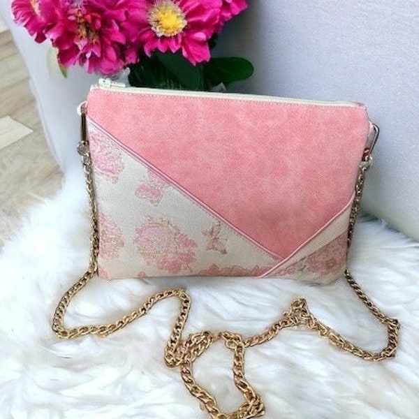 Pink wedding clutch, evening clutch, elegant clutch, wedding bag, clutch bag