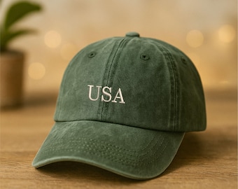Sombrero de EE. UU. del 4 de julio, gorra de béisbol bordada, gorra de béisbol de EE. UU., gorra patriótica de EE. UU., sombrero de bandera estadounidense, sombrero del 4 de julio, regalo del Día de los Caídos