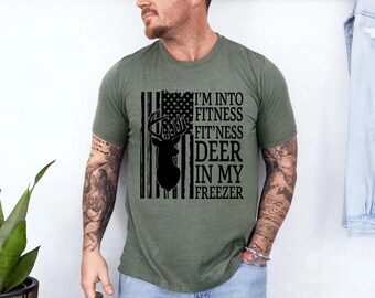Camiseta divertida de caza de ciervos para papá, camiseta fitness para congelar ciervos, regalo de cazador para esposo, camiseta de caza, camiseta de vida de papá, camisetas de caza al aire libre