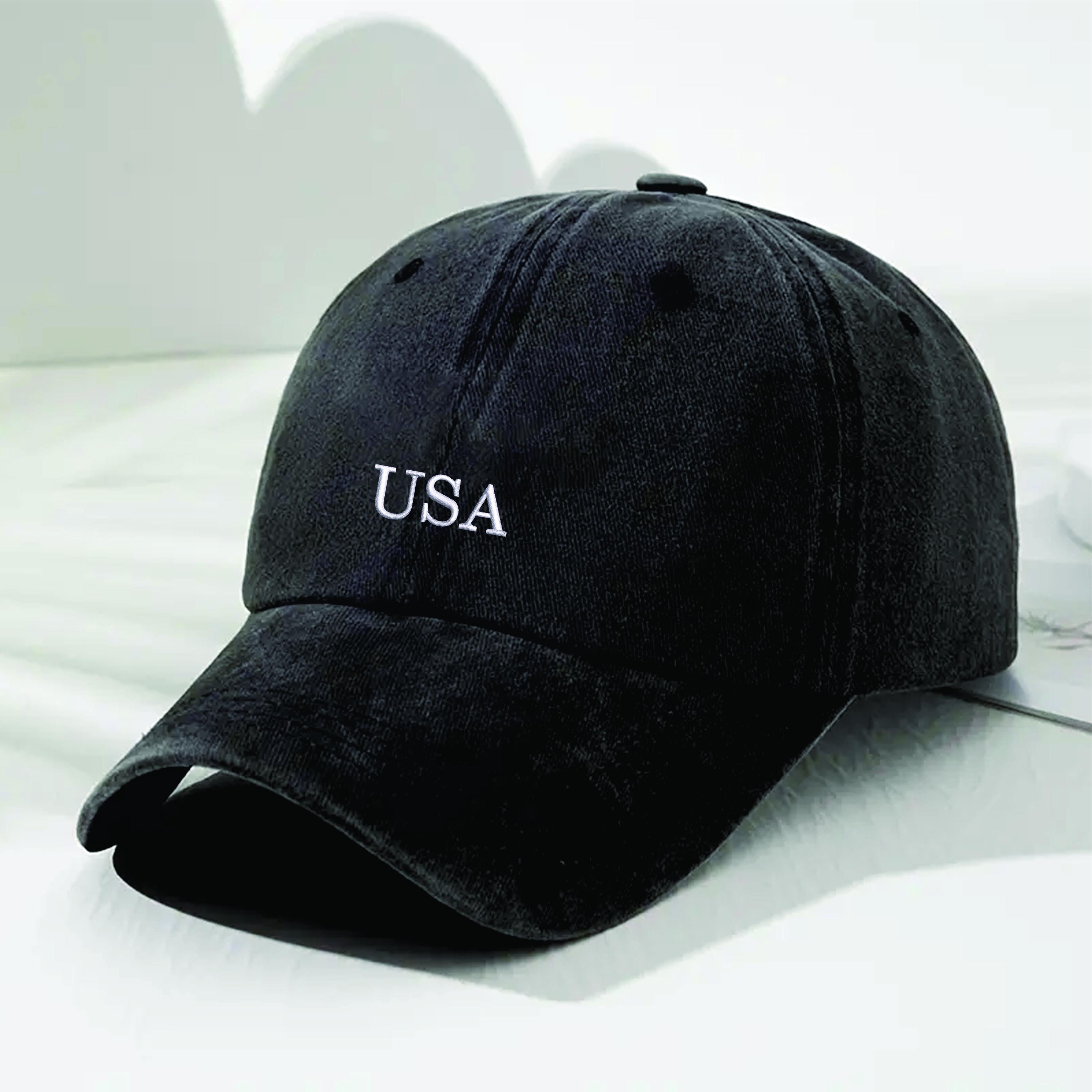 Casquette Baseball Drapeau USA – Brodée, Ajustable, Coton Twill, 4 Juillet