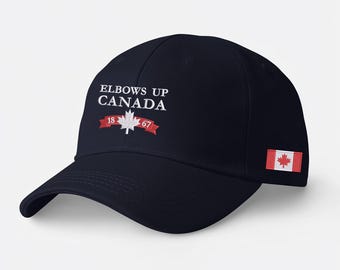 Gorra de papá Elbows Up Canada, gorra bordada de Canadá, gorra de béisbol ajustable para adultos, gorra con el orgullo canadiense, anti Trump