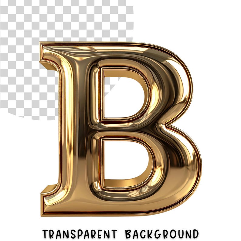 3D Gold Letters PNG Clipart Luxury Metallic Gold Alphabet Shiny Glam ...