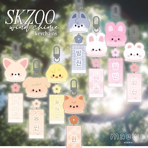 Stray Kids SKZOO Wind Chime Keychains