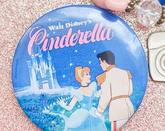 Cinderella Magical Theme Park Inspired Pinback Buttons | Fairytale Character Pins | 1.25” & 2.8” Sizes | Bag Decor, Collector Pins