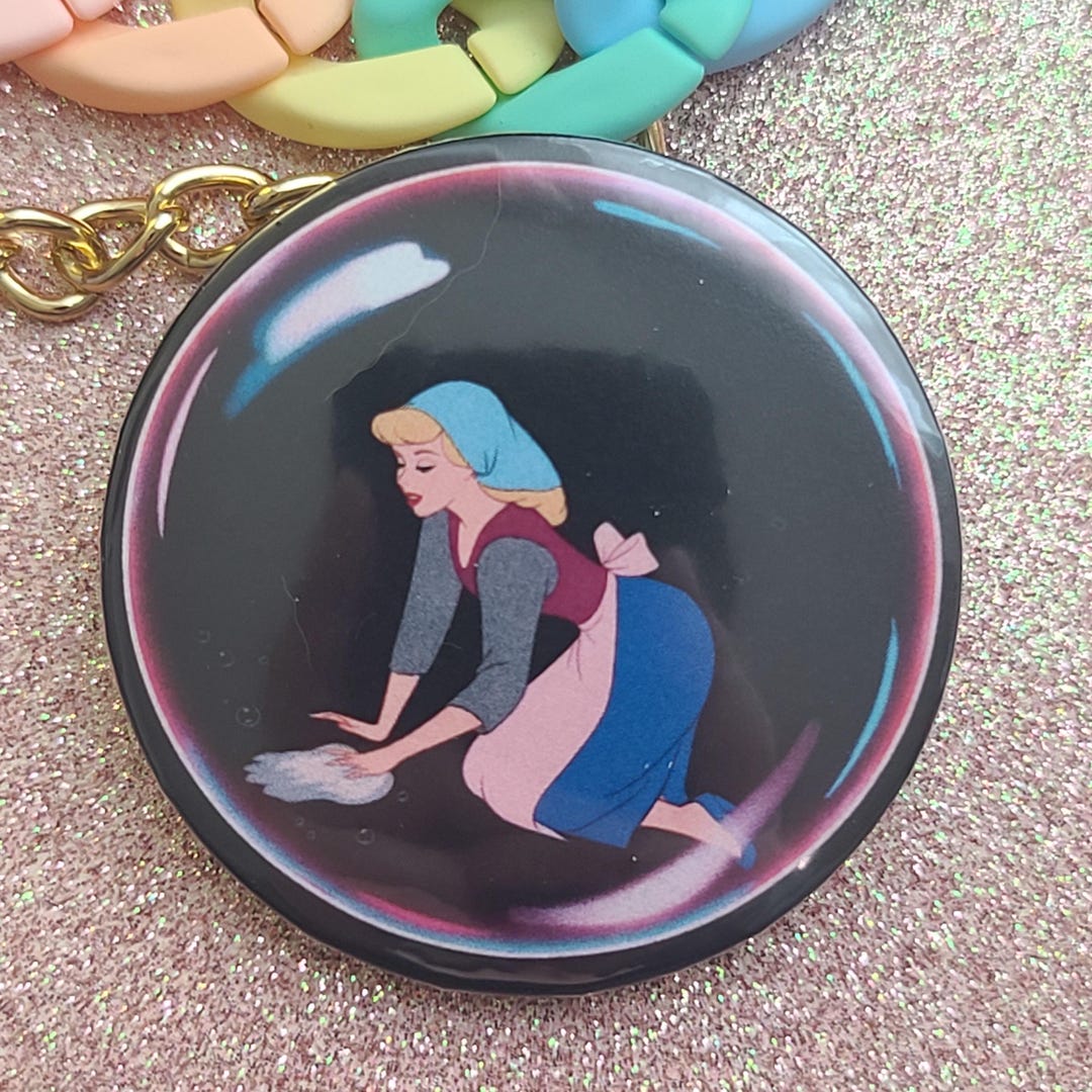 Classic Cinderella Bubbles Theme Park Inspired Pinback Buttons ...