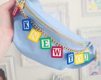 I Knew You Toy Story Bag Charm | Enchanted Castle & Sparkling Crystal Beads | Women Handbag Charms, Bag Accessories, Purse Chain