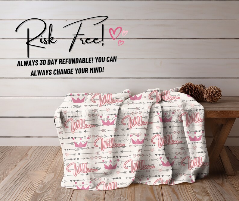 Personalized Custom Valentine Blanket, Custom Name Receiving Blanket, Couples Gift, Wedding