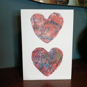 Carte de voeux recyclée coeur vierge A6 pour anniversaire, Saint-Valentin, fête des mères, LGBT, occasion spéciale