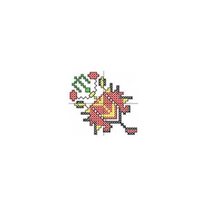 214 - Bulgarian embroidery, shevitsa, cross stitch