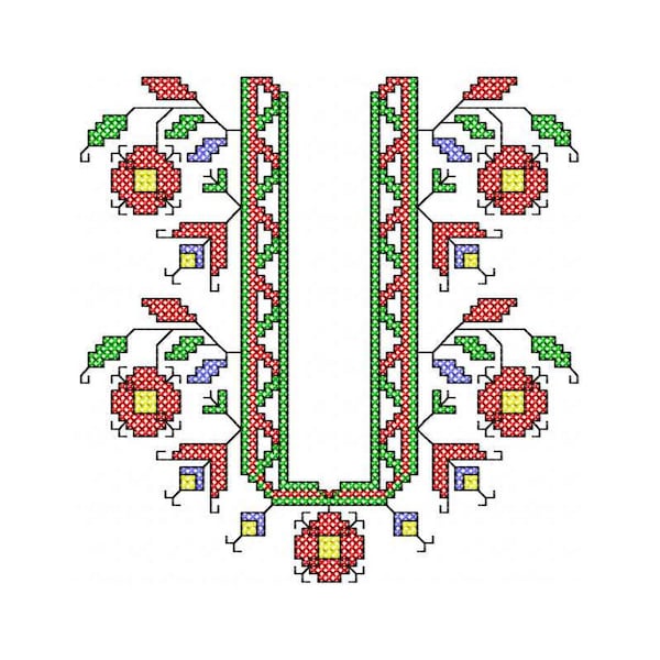 326 - Bulgarian embroidery, shevitsa, cross stitch, shevitsa.