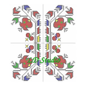 202 - Bulgarian embroidery, shevitsa, cross stitch
