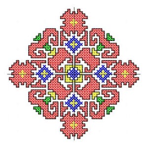 M17 - Bulgarian embroidery, shevitsa, cross stitch