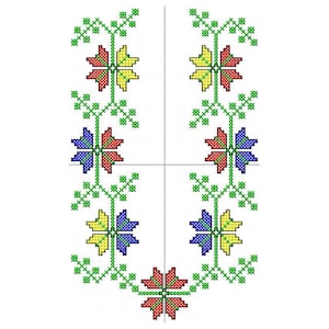 281 - Bulgarian embroidery, shevitsa, cross stitch, shevitsa from Russe