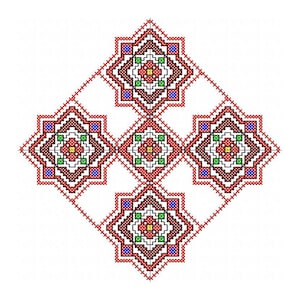 M19C - Bulgarian embroidery, shevitsa, cross stitch