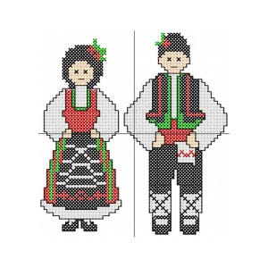 BG10 - Bulgarian embroidery, shevitsa, cross stitch