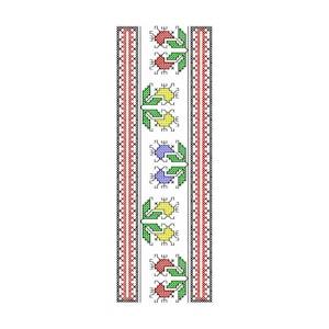 494 - Bulgarian embroidery, shevitsa, cross stitch, Sofia region