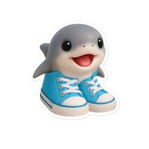 Tralalero Tralala Shark Brainrot stickers tiktok meme sticker Funny Italian Brainrot stickers cute shark stickers funny animal stickers kids