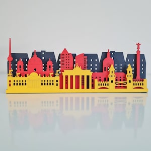 Berlin Skyline Wall Art – 3D Wooden City Silhouette – Laser Cut MDF Decor – Travel Gift – German Wall Decoration - Berlin Cityscape