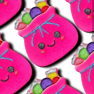 Sweetie Bag Bath Bombs | tropical scent, gift, kids bath bomb, bath fizz, gift for her, handmade, colorful, pamper, self love, treat, gifts
