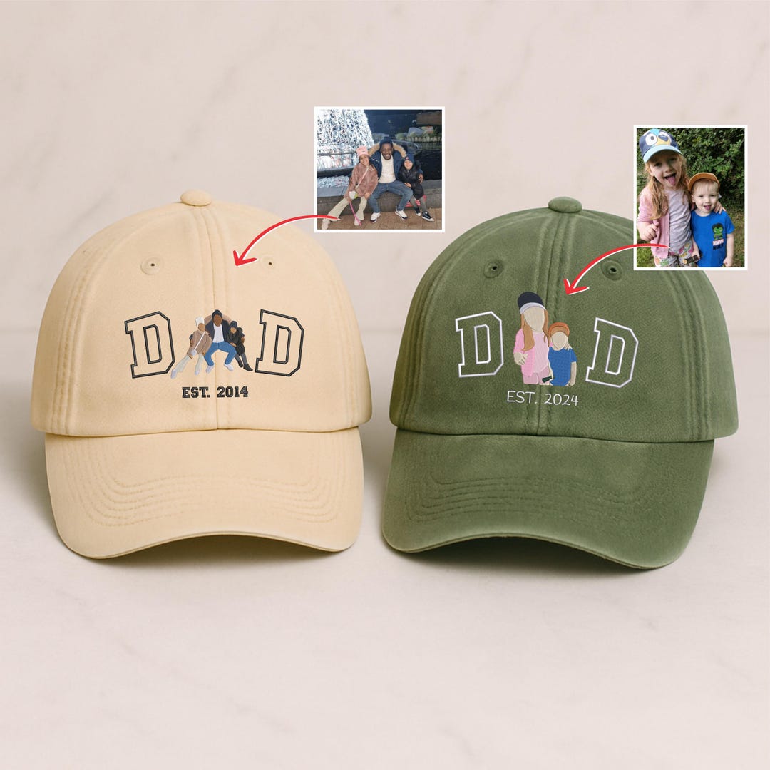 Personalized Pet Portrait Baseball Cap | Handmade Wool Felt Embroidered Hat