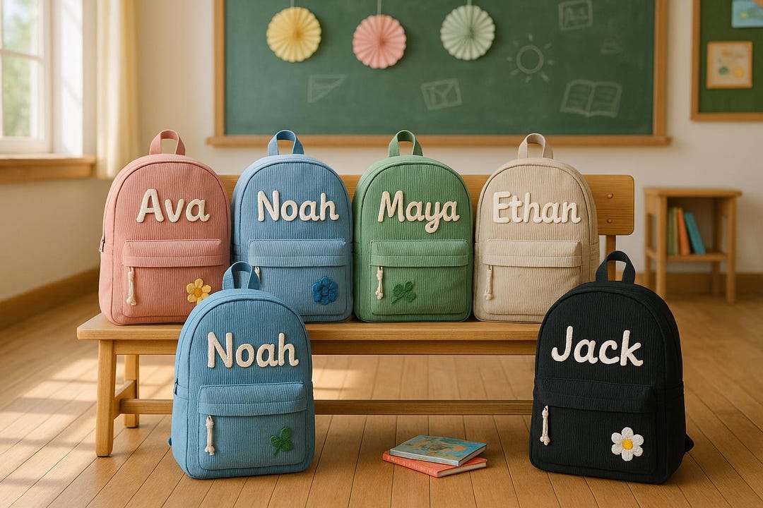 Personalized Kids Toddler Preschool Backpack, Custom Kids Backpack With ...