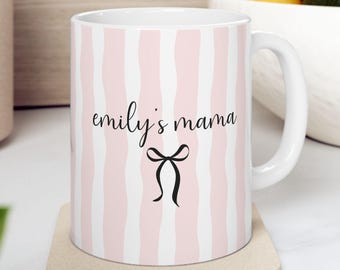 Personalized Mama Mug, Custom Name Mug, New Parent Gift, Mother's Gift, Future Mom Gift, New Baby Gift for Mom, Pregnancy Announcement