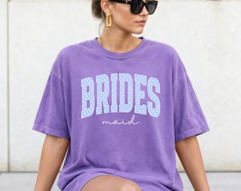 Bridesmaid Comfort Colors Shirt, Bachelorette Party Tee, Maid of Honor Gift, Bridal Party Shirt, Wedding Day Tee, Bridesmaid Proposal Gift