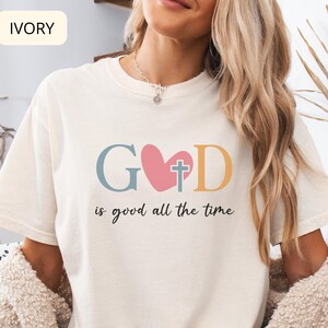 God is good Christian shirt Comfort Colors, Religious T-shirt for women, Inspirational Shirt Christian Shirt Religious Mom Shirt Retro Shirt
