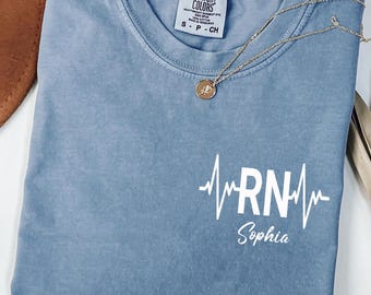 Personalized RN Shirt, Registered Nurse Gift, Nurse Appreciation Gift, Medical Nurse Gift, Cute RN Shirt, Custom RN Shirt, Nurse Life Outfit