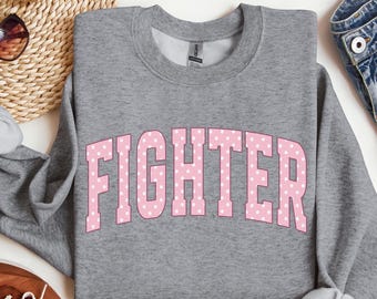 Breast Cancer Survivor Sweatshirt, Support Warrior Team Walk Apparel, Breast Cancer Survivor Sweatshirt, Stronger Than Cancer Fighter Gift