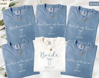 Matron of honor Shirt Bridesmaid Shirts, Mother of the Groom Shirt, Mother of the bride Shirt, Maid of honor shirt, Bride Shirt Bridal Shirt