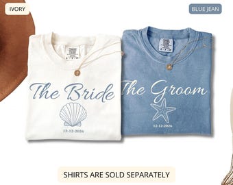 Custom Bride and Groom Shirts, Just Married Couples Gift, Husband and Wife Est Tees, Bride Groom Set, Bridal Wedding Shirt, Honeymoon Couple