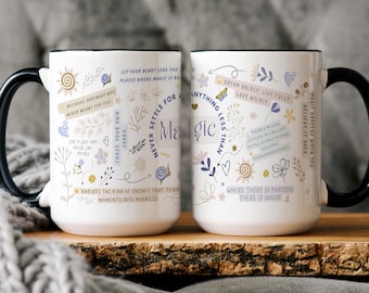 Daily Affirmations Mug, Mental Health Gift For Her, Positivity Coffee Cup, Self Care Mug, Motivational Gift, Birthday Gift For Friend