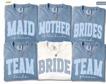 Comfort Colors Bridesmaid Shirts, Bride and Bridesmaid Matching Tees, Bachelorette Party Shirts, Maid of Honor Tee, Bridal Party Gift Tee