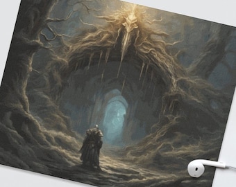 Elden Ring Mauspad: Fantasy Dark Souls Schreibtischunterlage