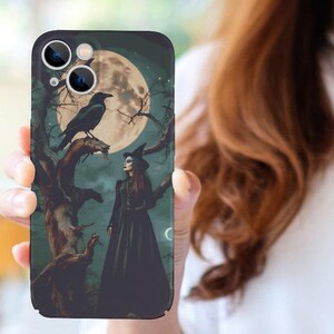 Witch Tarot iPhone 14 Case: Witchy Moon Goddess Design