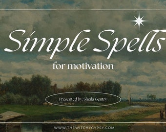 Motivation Spells: Witchcraft Starter Kit (PDF Download)