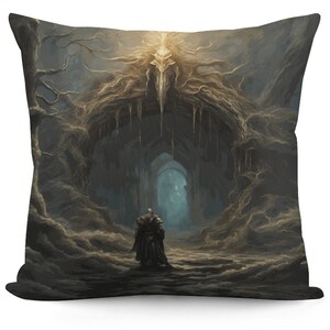 Fantasy Gamer Gift Idea For Boyfriend Elden Ring Plush Pillow Cover Gamer Decor Dark Souls Style Solaire of Astora Dakimakura Waifu Ranni Pillowcase