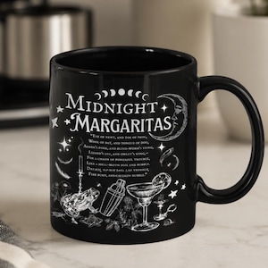 Best Friend Gift Practical Magic Midnight Margaritas Mug Witch Brew Ceramic Goth Movie Coffee Cup Witchy Owen Sisters Halloween Witches Brew
