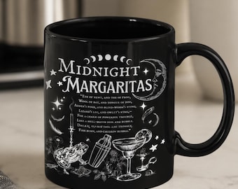 Best Friend Gift Practical Magic Midnight Margaritas Mug Witch Brew Ceramic Goth Movie Coffee Cup Witchy Owen Sisters Halloween Witches Brew